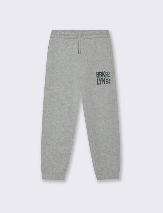 JOGGER in felpa - Grigio mel.