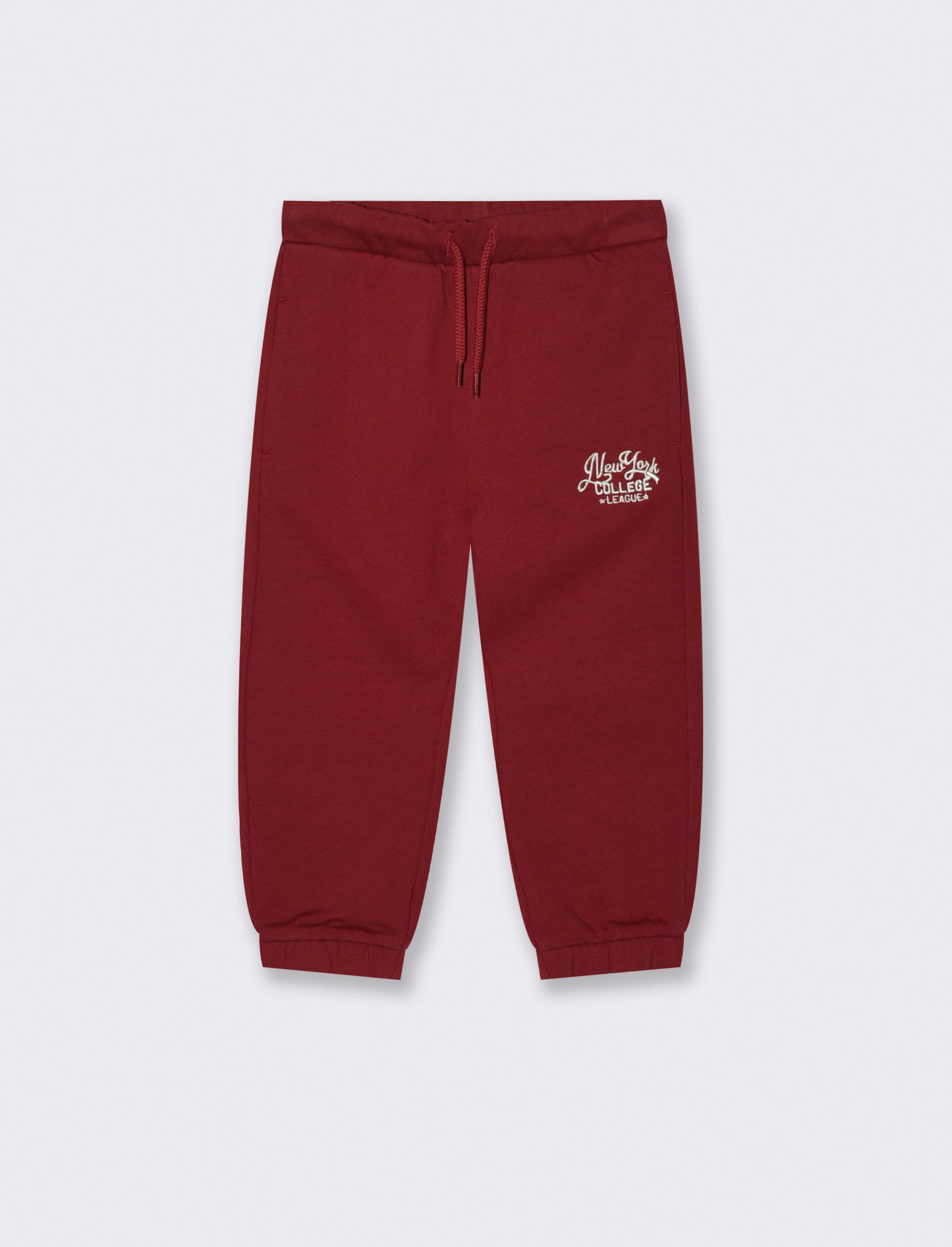 Jogger basico con stampa - Bordeaux
