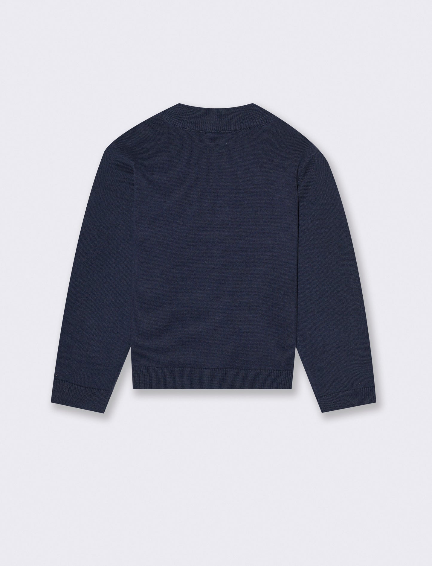 Cardigan  basico con zip - Blu