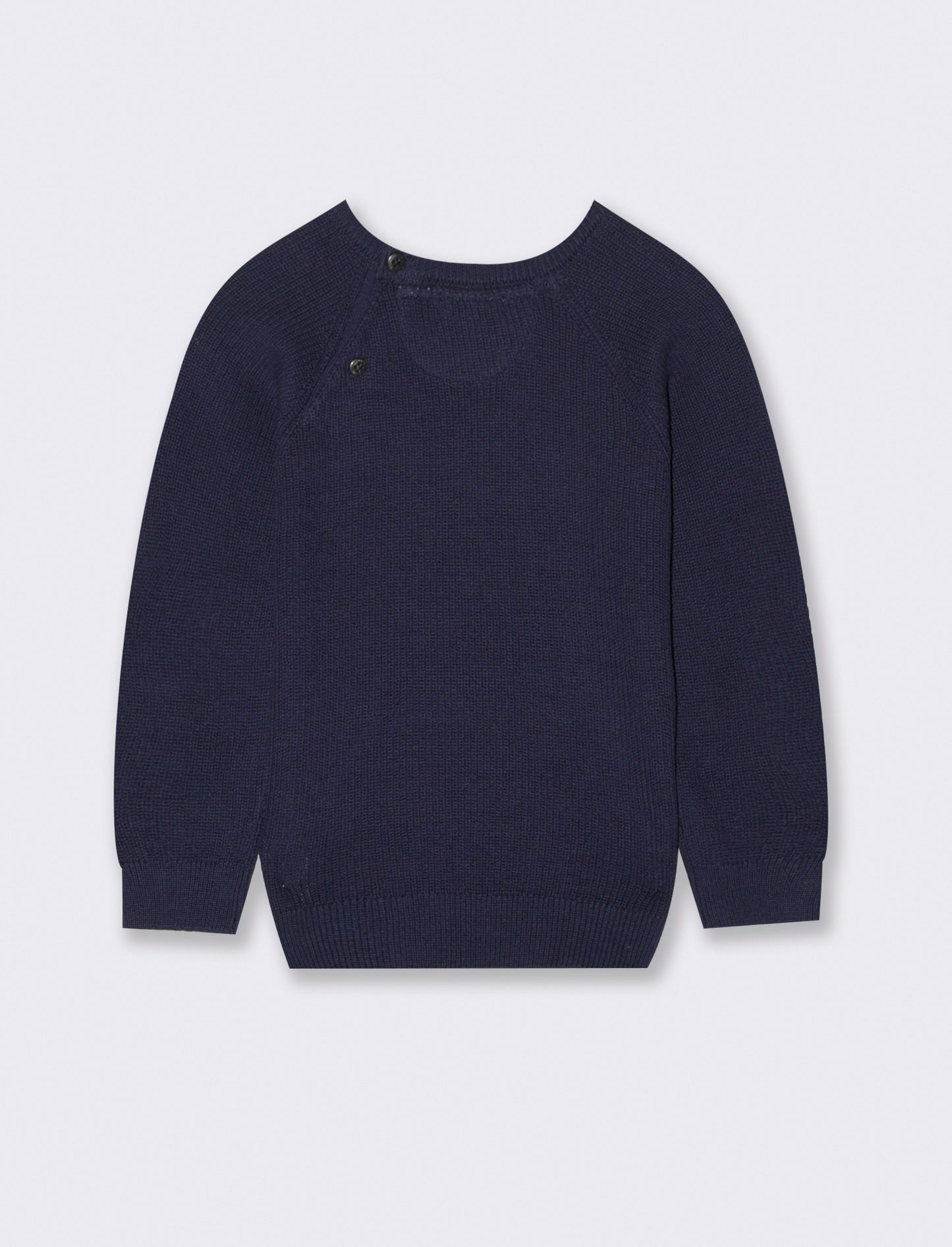 Maglione basico con taschino - Blu