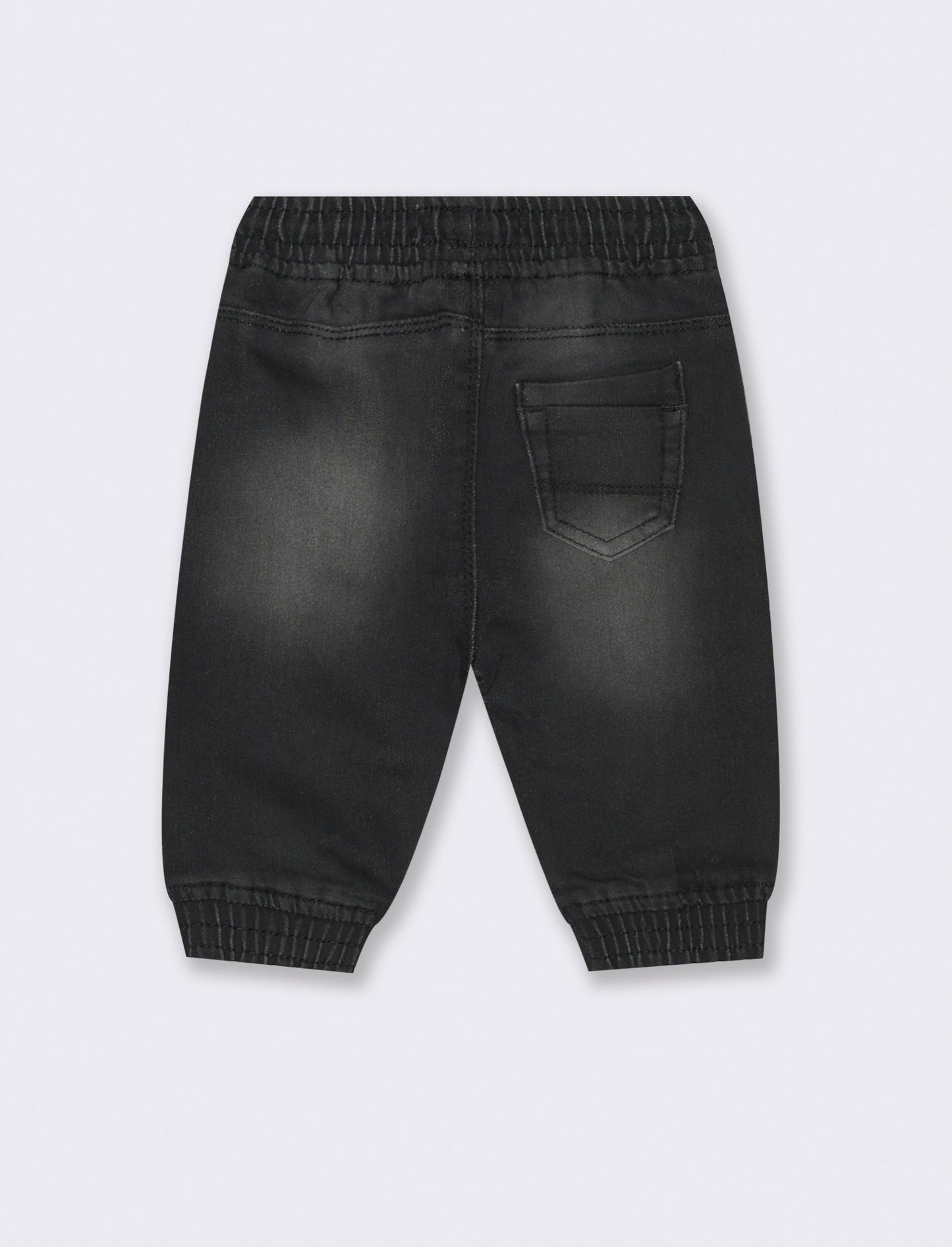 Pantaloni effetto denim - Nero