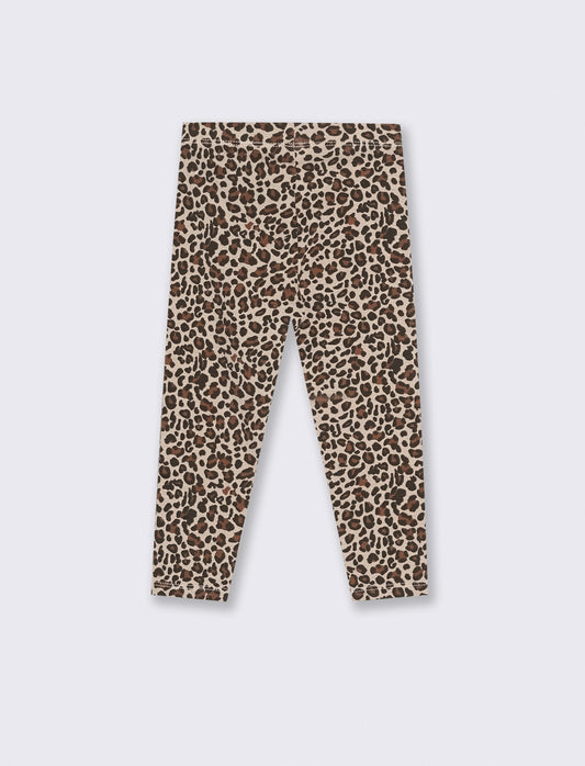 Leggings in cotone stretch - Leopardato