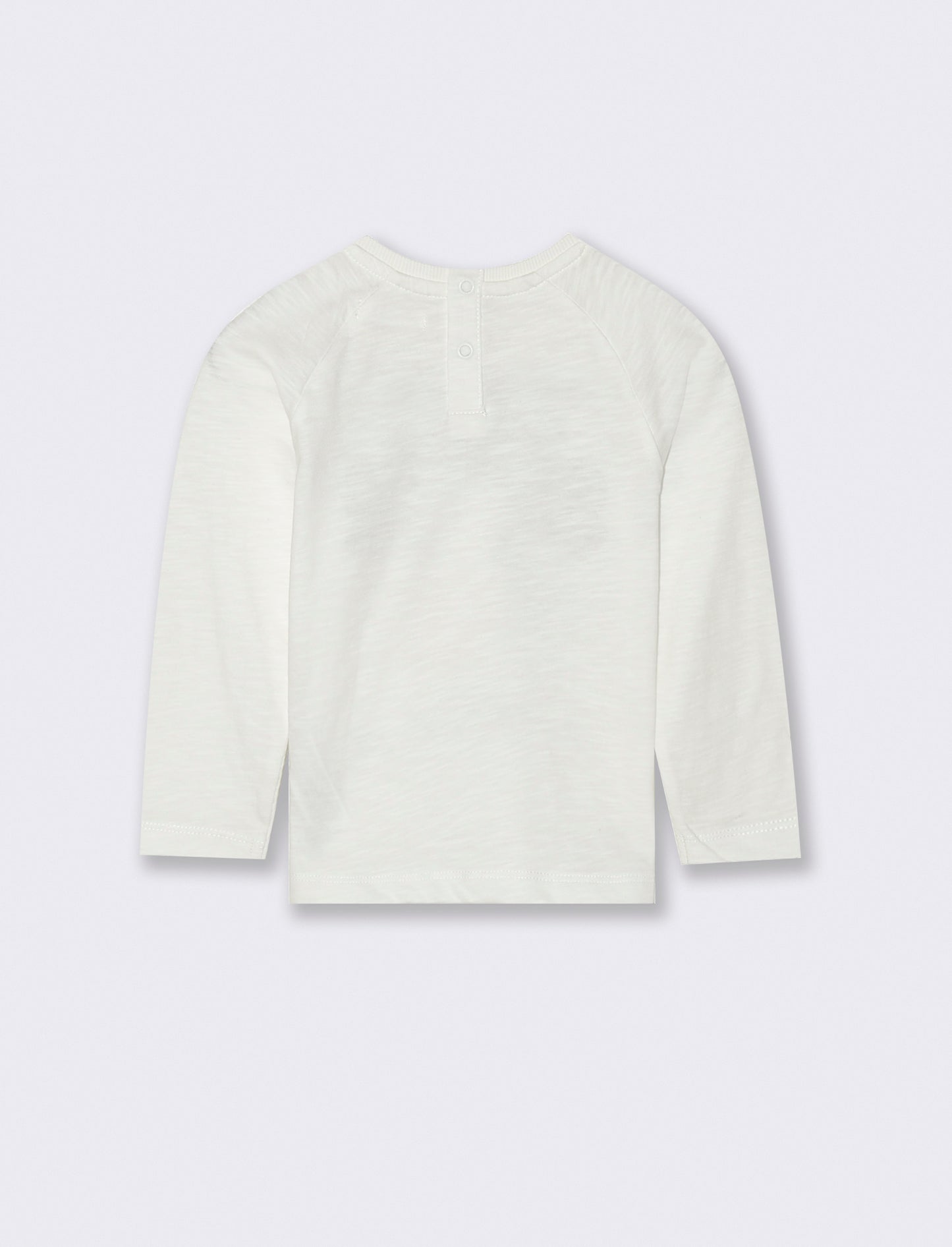T shirt neonato con manica raglan - Bianco latte