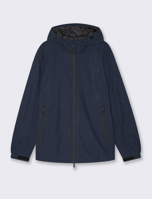 GIUBBOTTO CON CAPPUCCIO - Blu