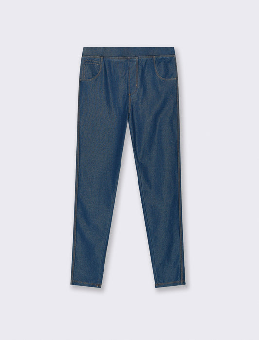 Leggings effetto denim - Denim