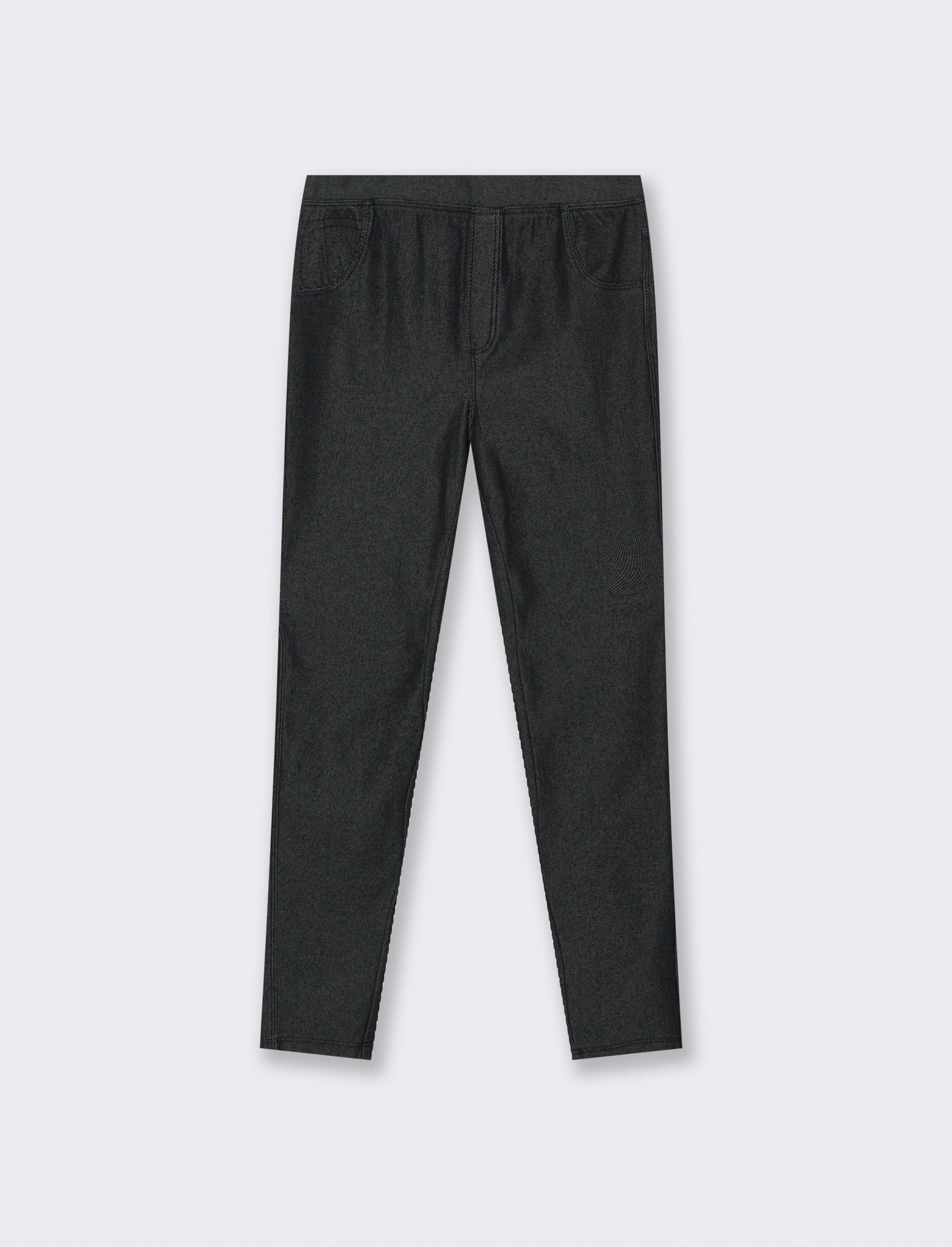 Leggings effetto denim - Nero