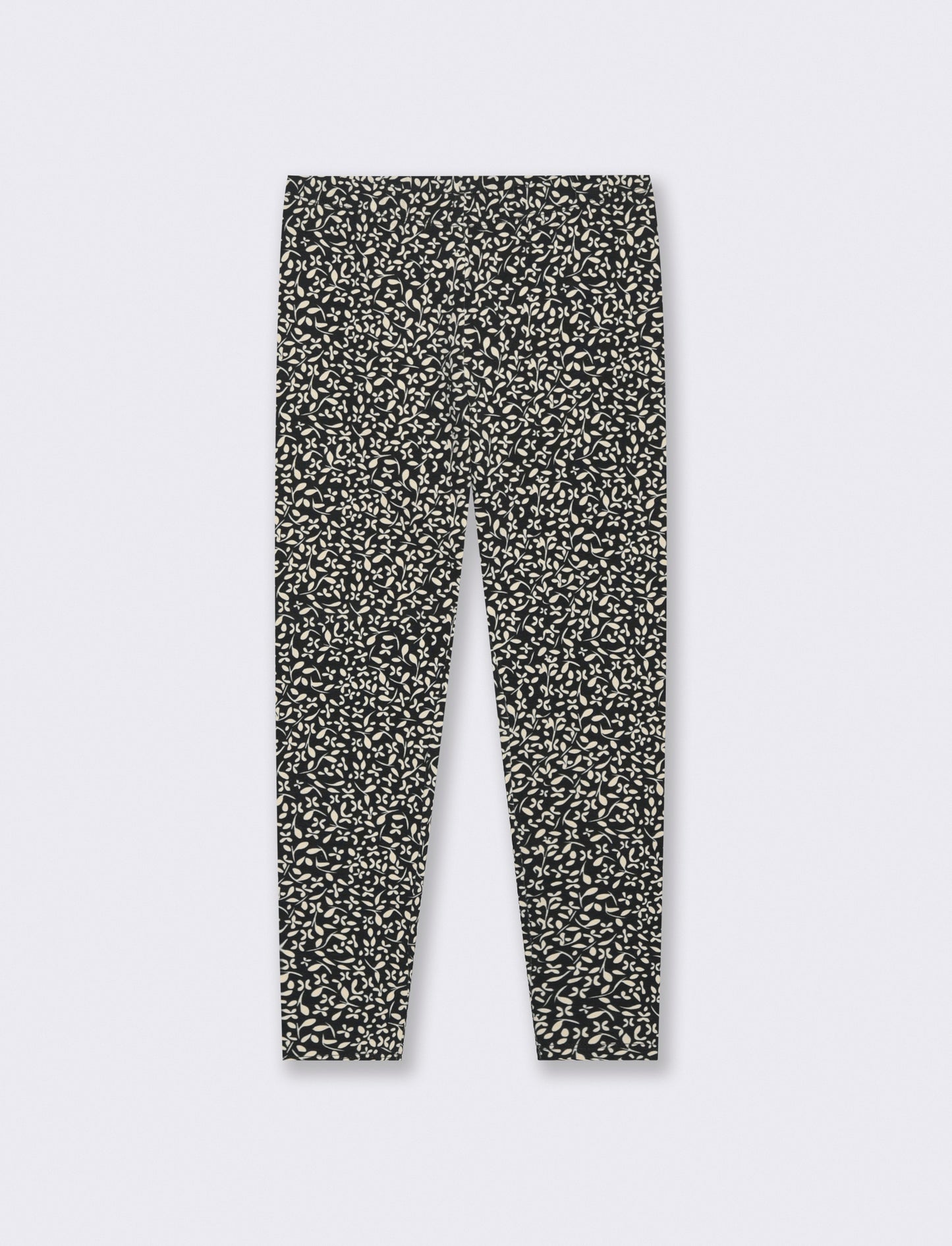 Leggings stampato in cotone elasticizzato. - Fantasia