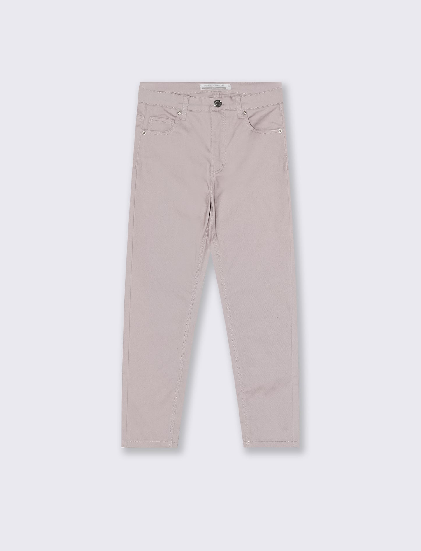 Pantalone skinny da bambina. - Rosa antico