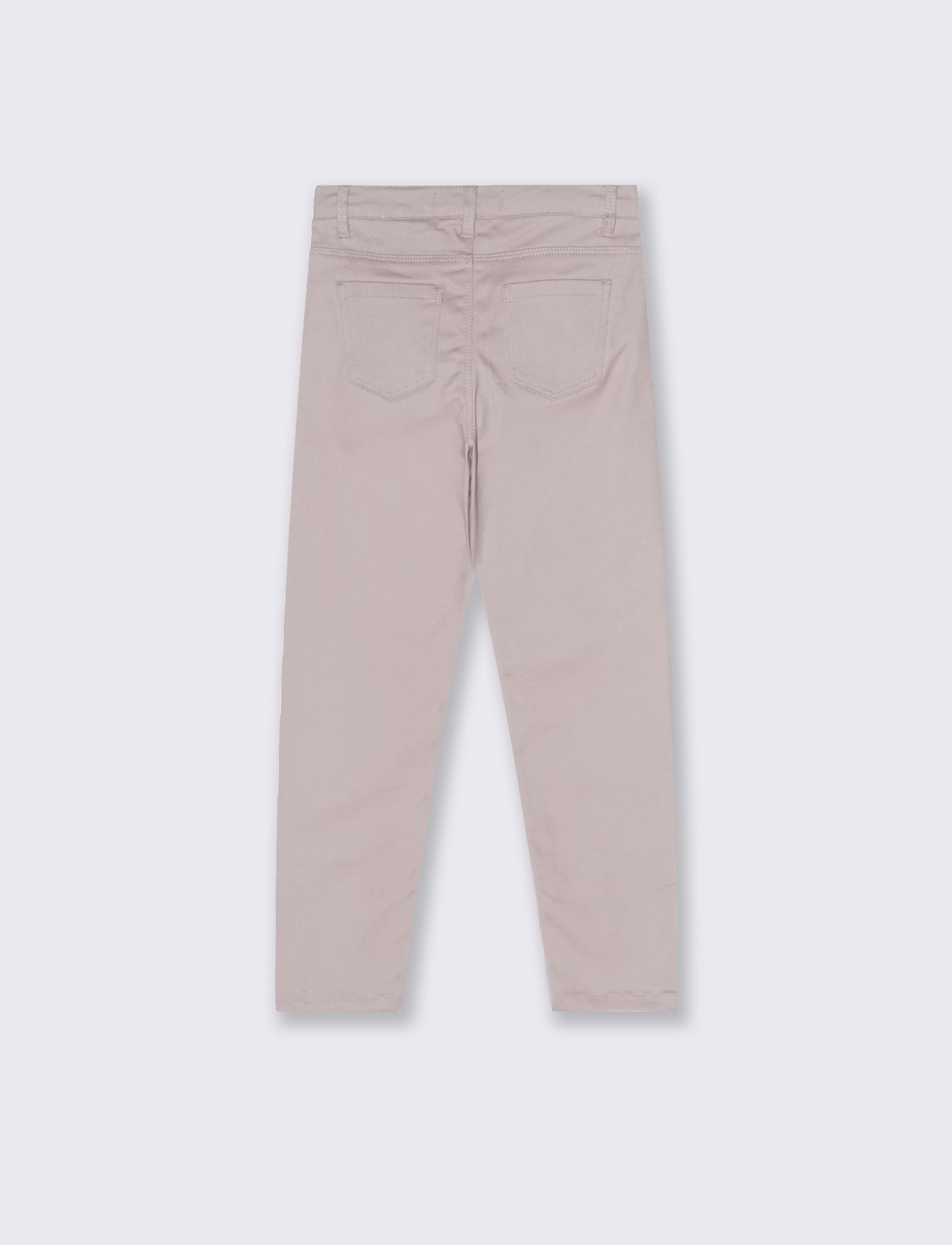 Pantalone skinny da bambina. - Rosa antico