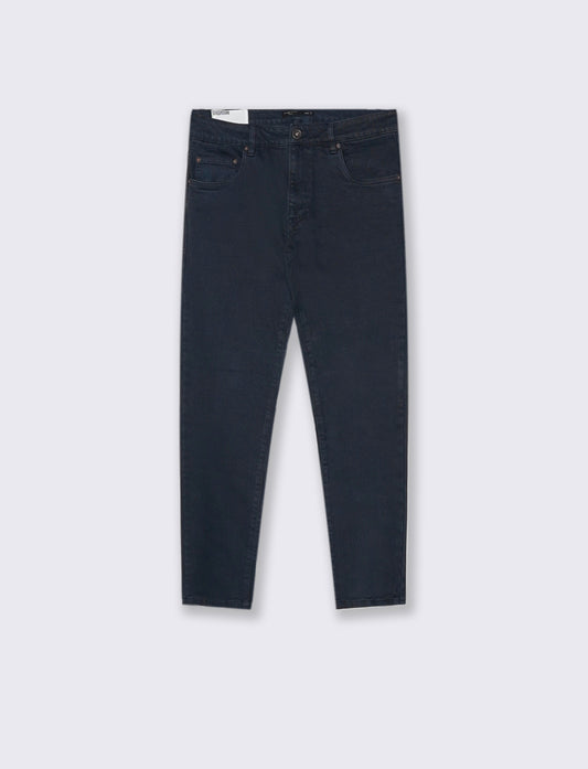 PANTALONI SLAVATI 5 TASCHE SLIM FIT - Blu