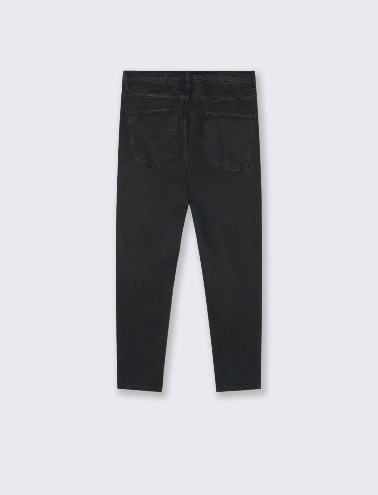 PANTALONI SLAVATI 5 TASCHE SLIM FIT - Nero