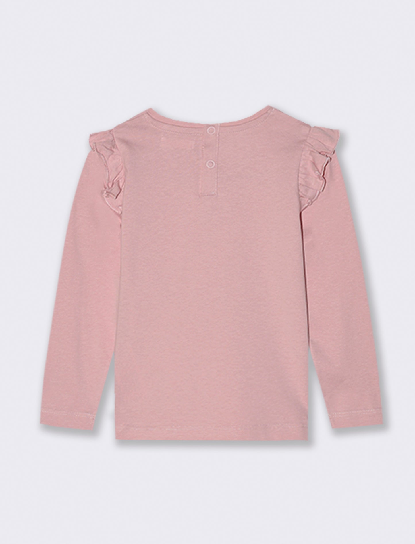 MAGLIETTA CON VOLANT - Rosa