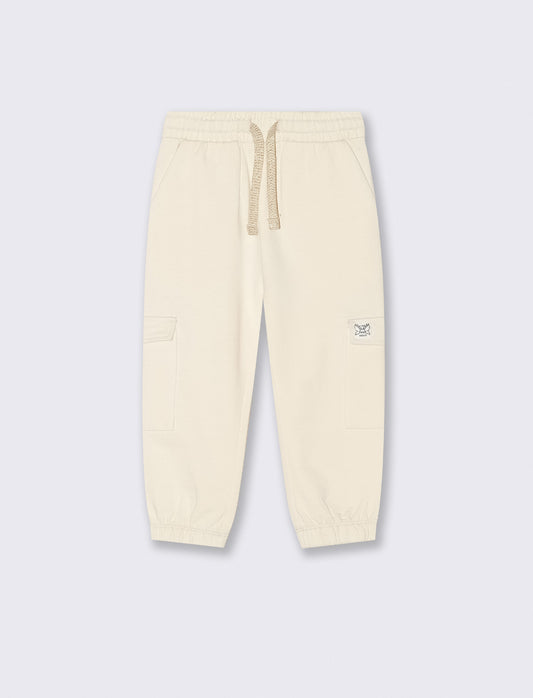 PANTALONI CON TASCONI - Beige