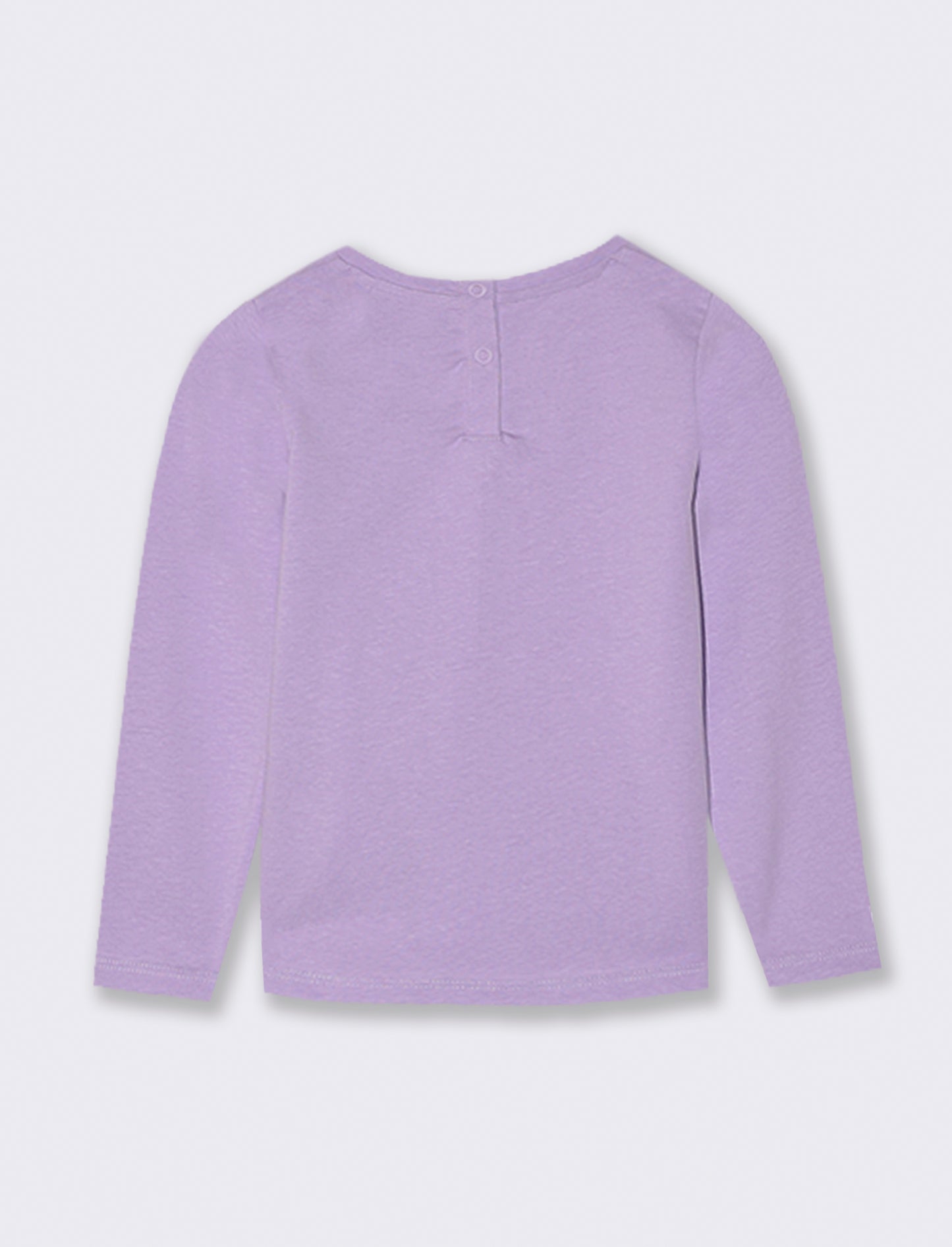 T-SHIRT MANICA LUNGA CON STAMPA - Lilla
