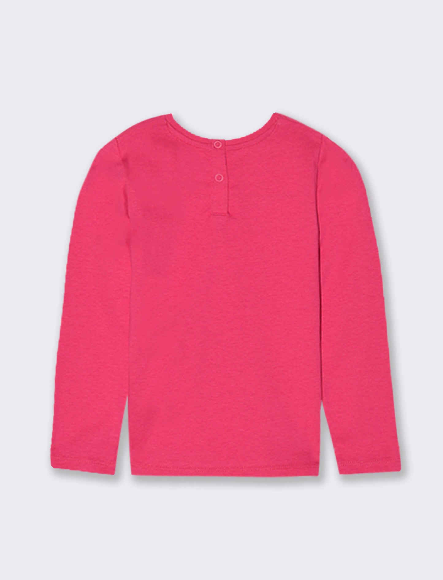 T-SHIRT MANICA LUNGA CON STAMPA - Fuxia