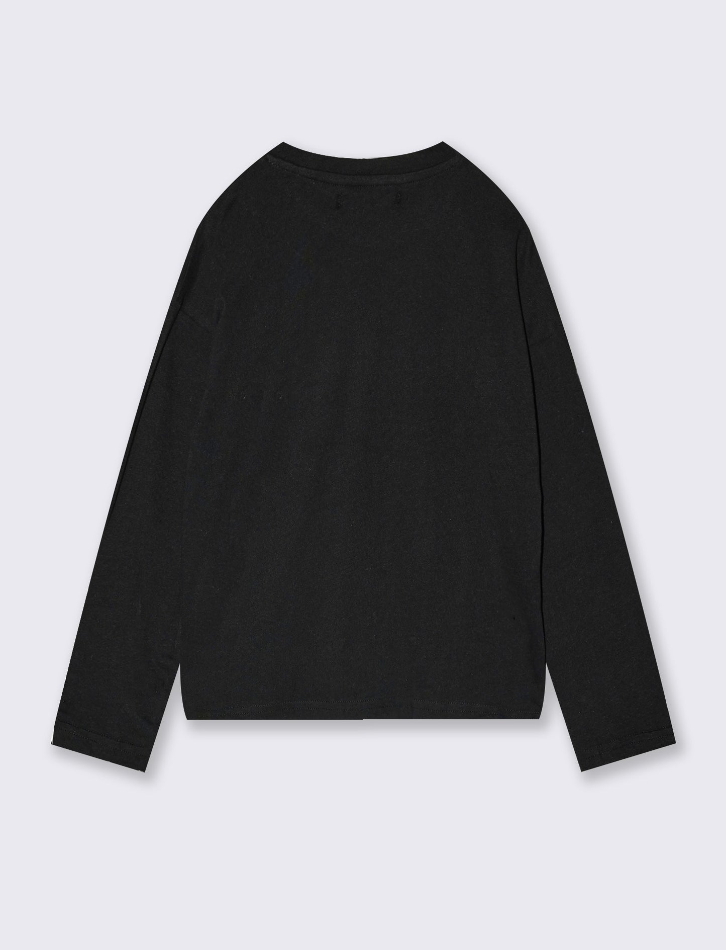 Loose T-Shirt with Photographic Print - Black