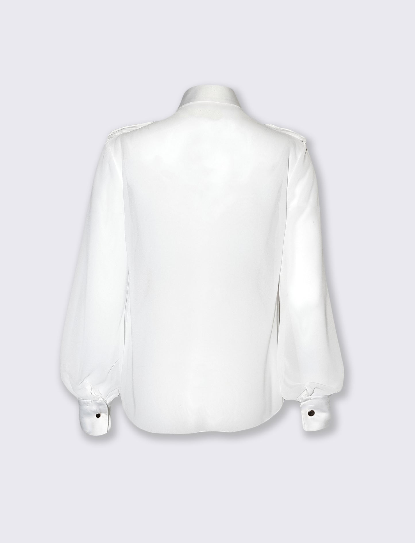 Camicia manica lunga con dettagli eleganti - Bianco latte