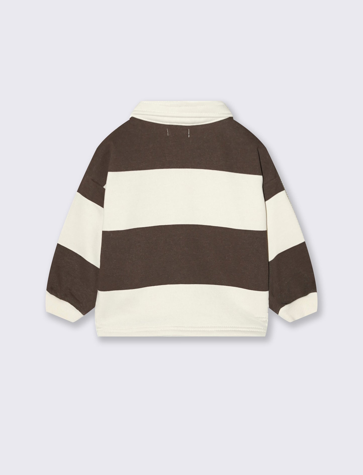 Felpa polo a righe con stampe e ricami - Righe