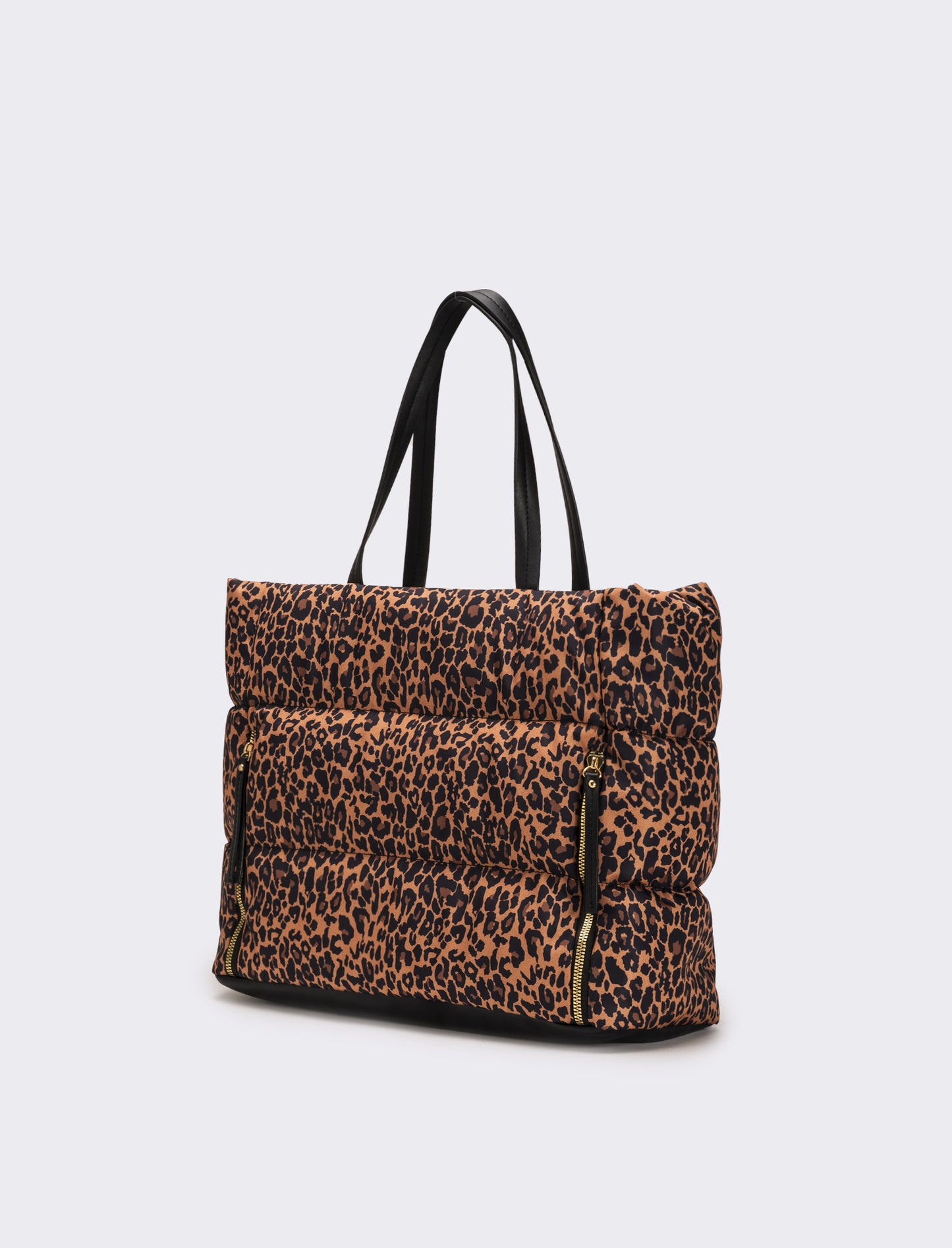 Borsa trapuntata in nylon donna - Leopardato