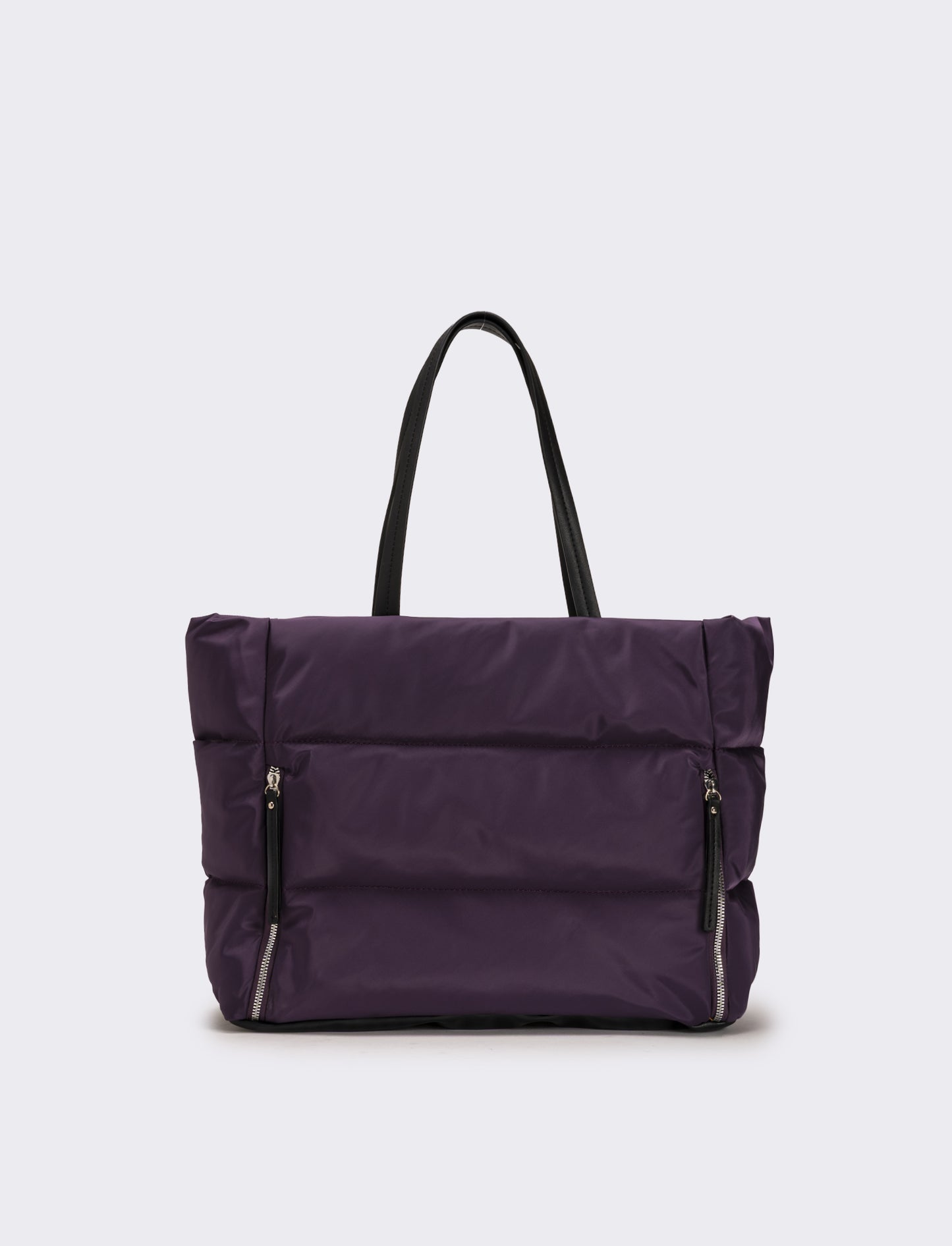 Borsa trapuntata in nylon donna - Viola