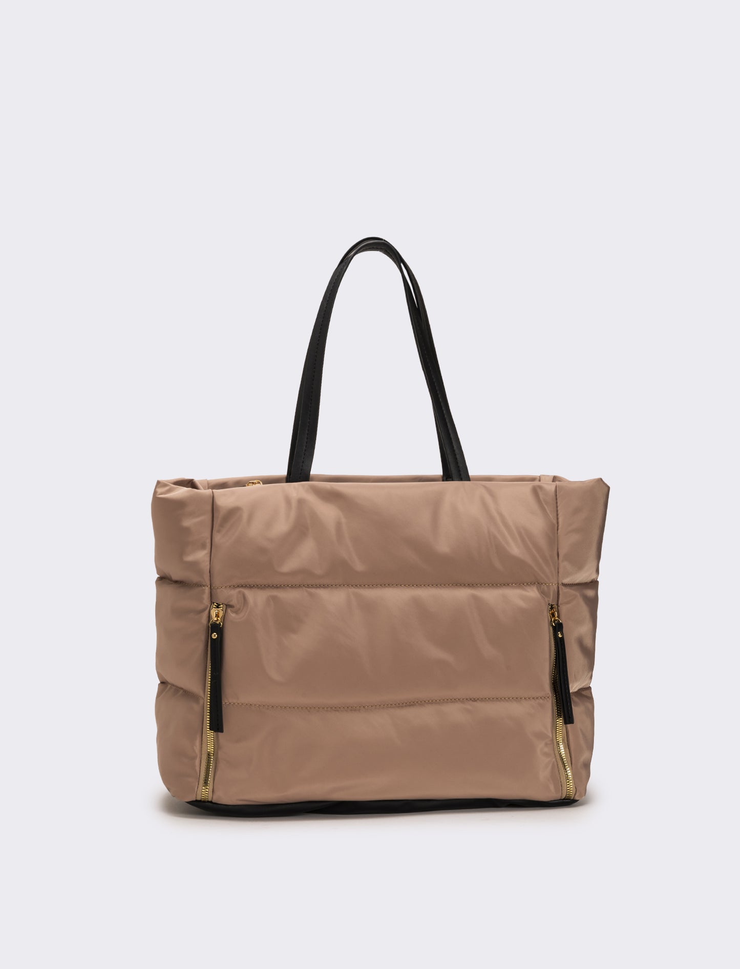 Borsa trapuntata in nylon donna - Beige