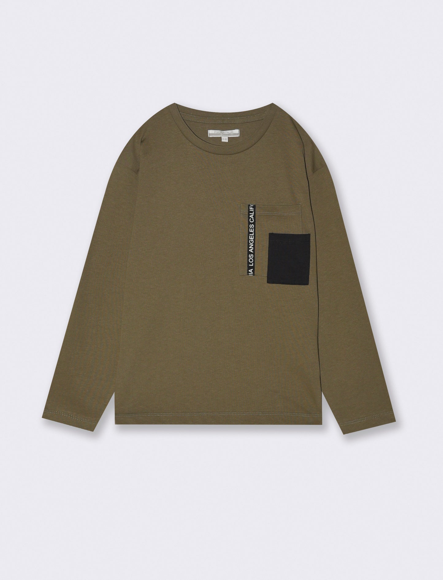 T-shirt DOPPIO TASCHINO - Verde militare