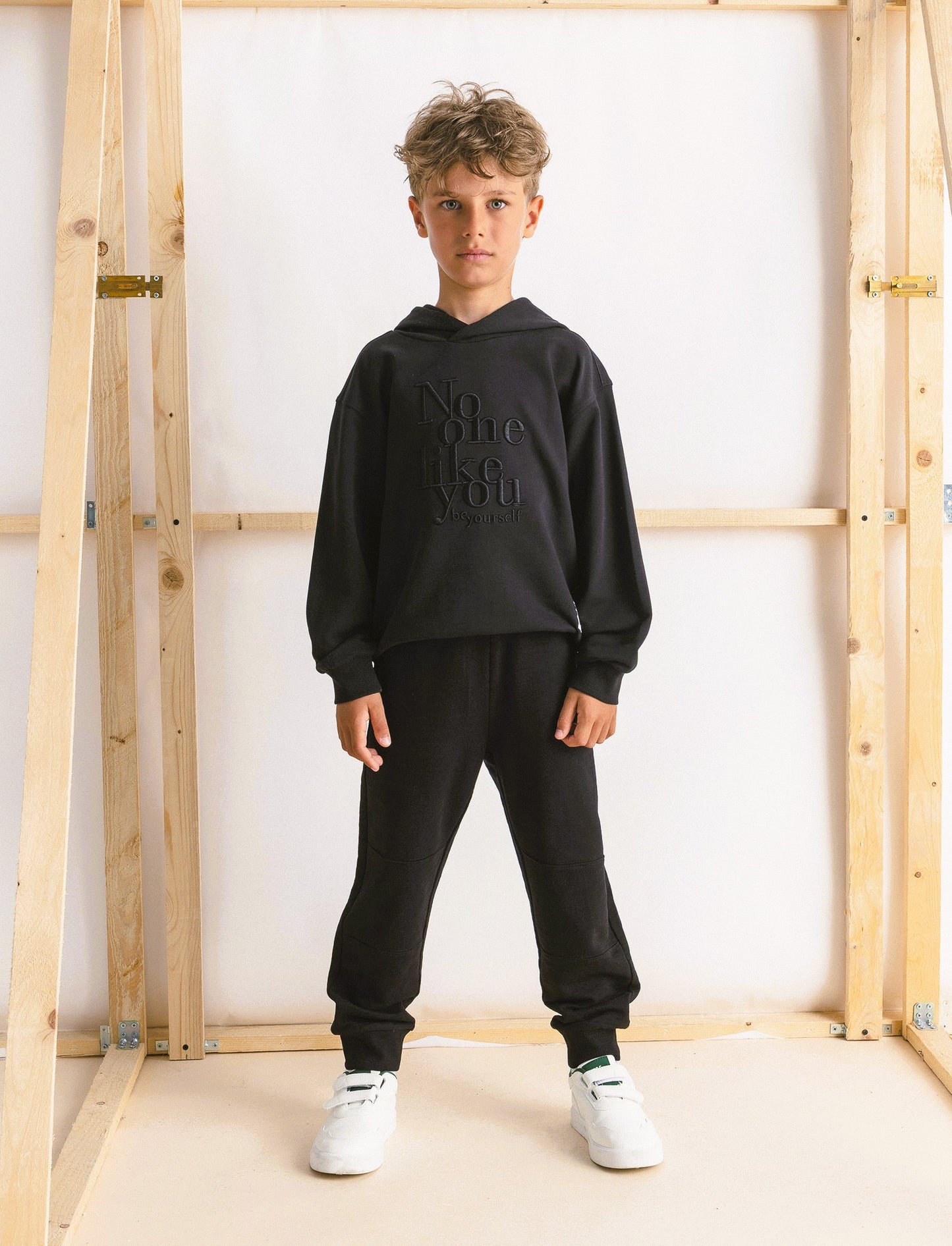 JOGGER COMFORT IN SLUB - Nero