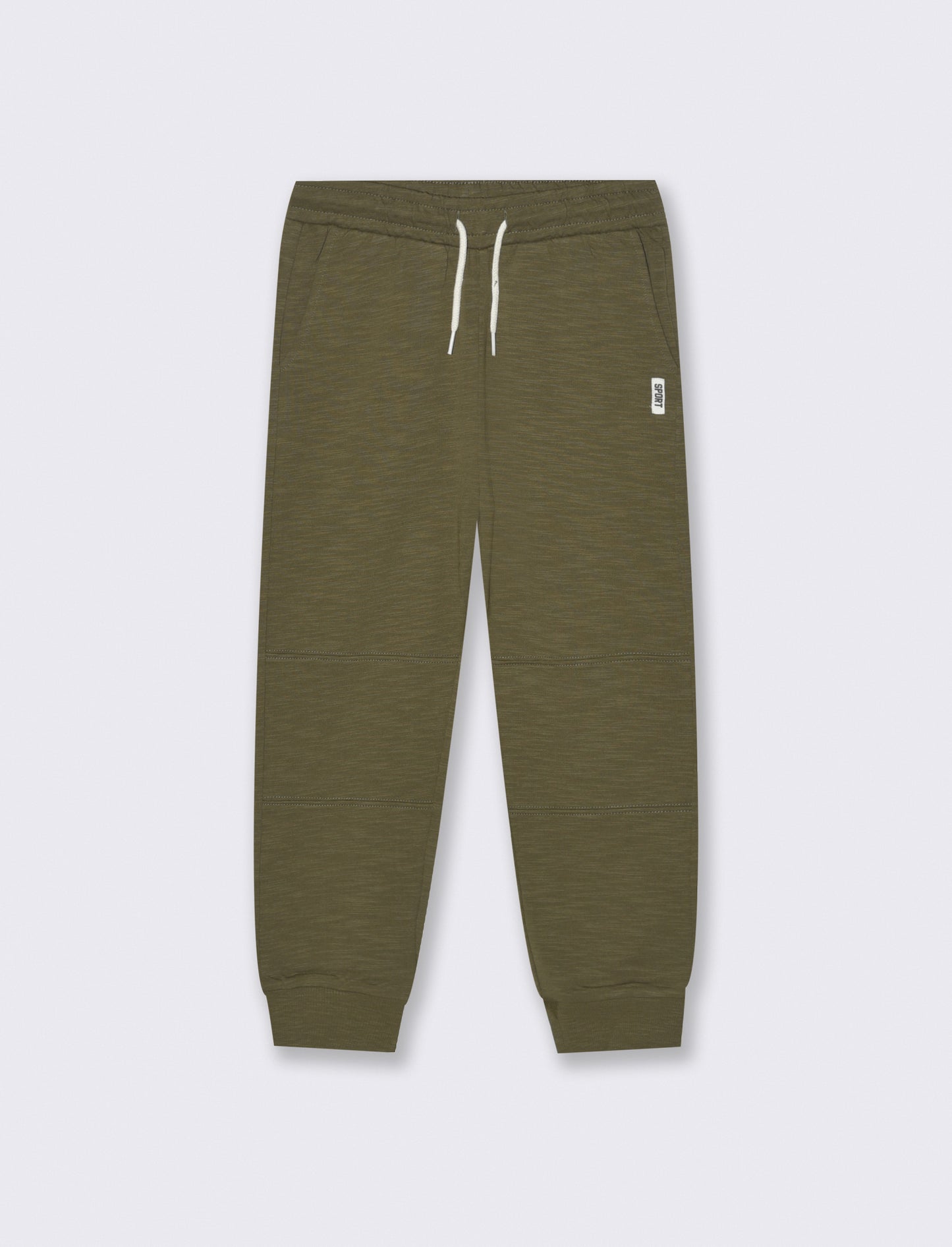 JOGGER COMFORT IN SLUB - Verde militare