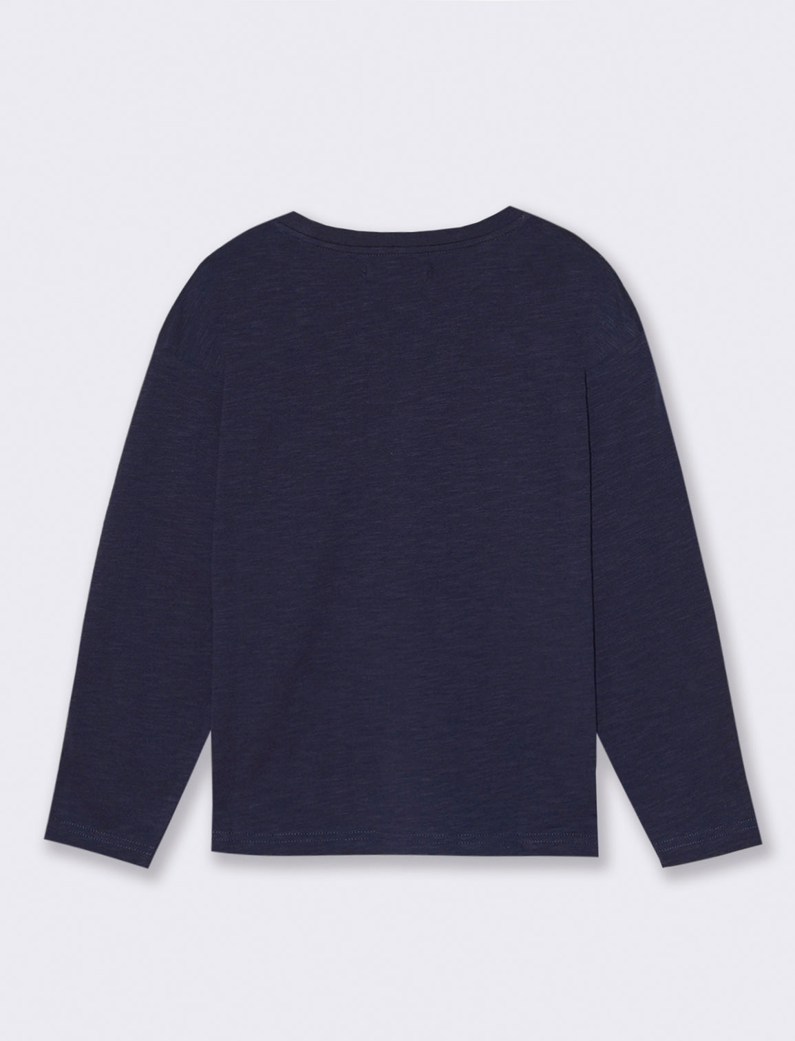 MAGLIA GIROCOLLO CON STAMPA - Blu