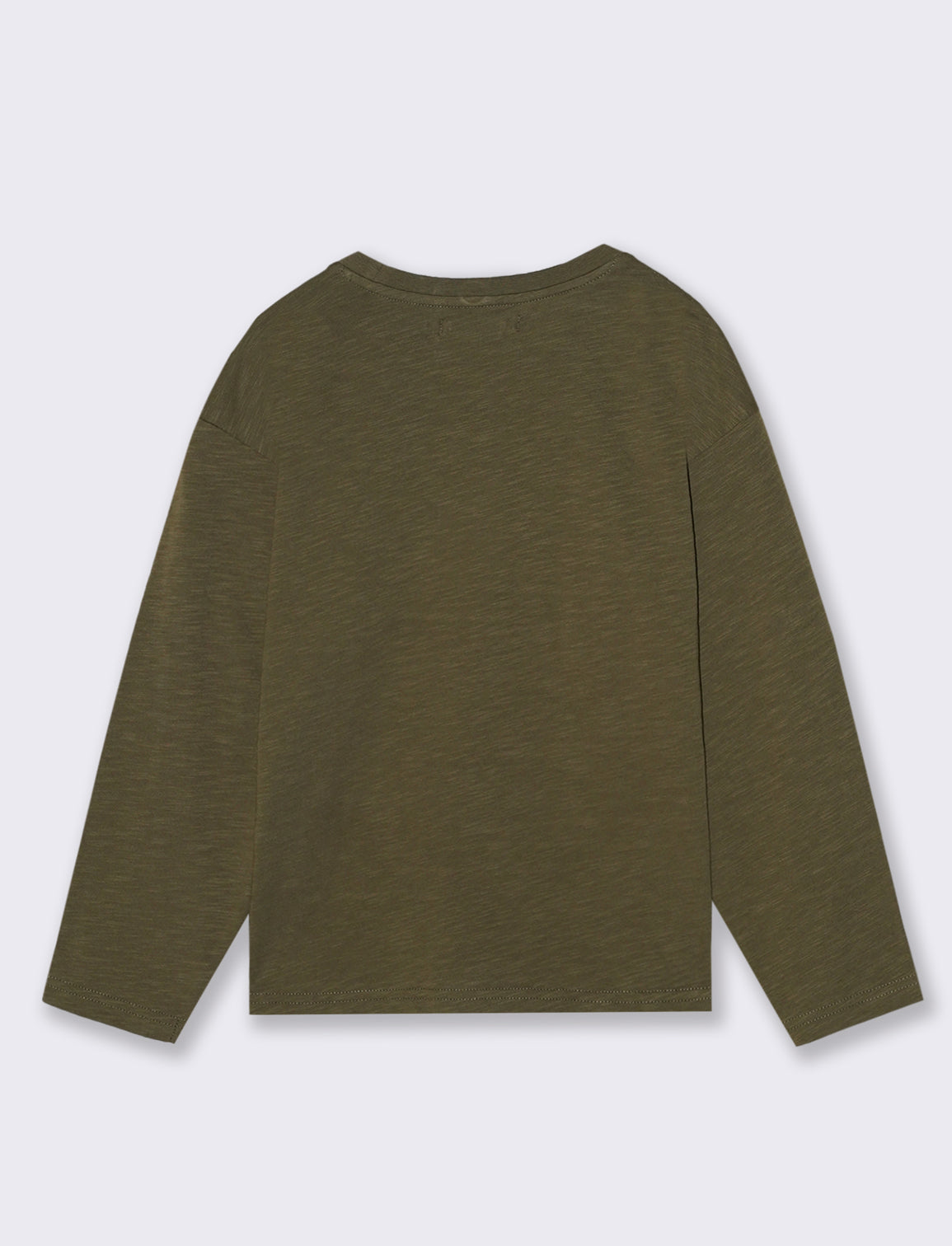 MAGLIA GIROCOLLO CON STAMPA - Verde militare