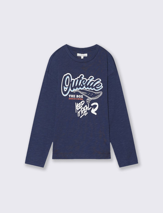 T-shirt maniche lunghe - Blu