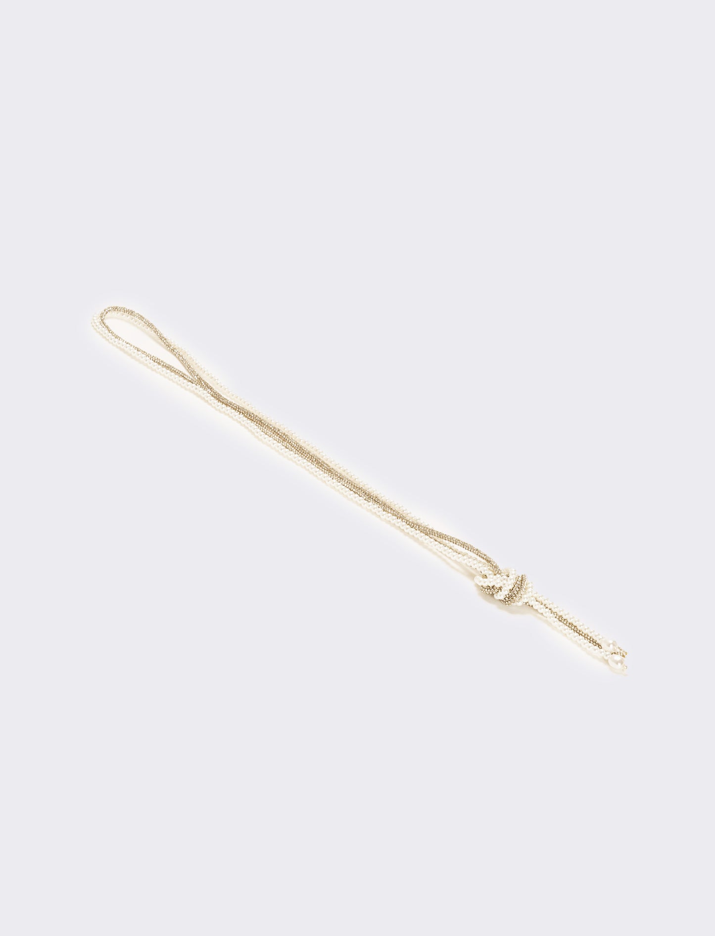 Collana donna saliscendi con strass baguette - Trasparente