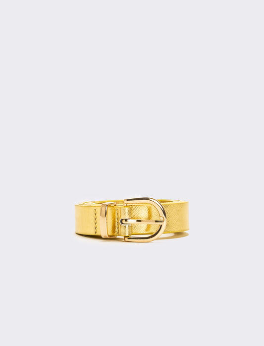 Cintura donna basic 2,5 cm - Oro