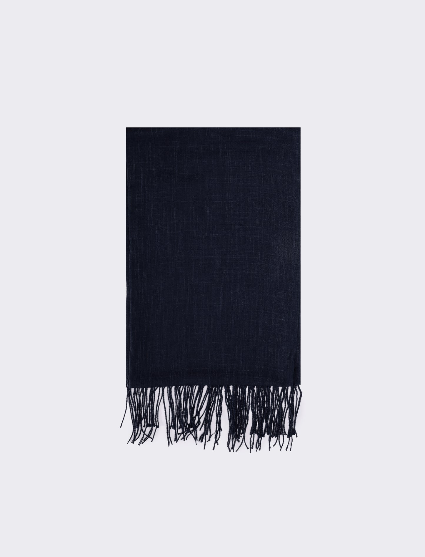 Foulard donna basic con frange - Blu