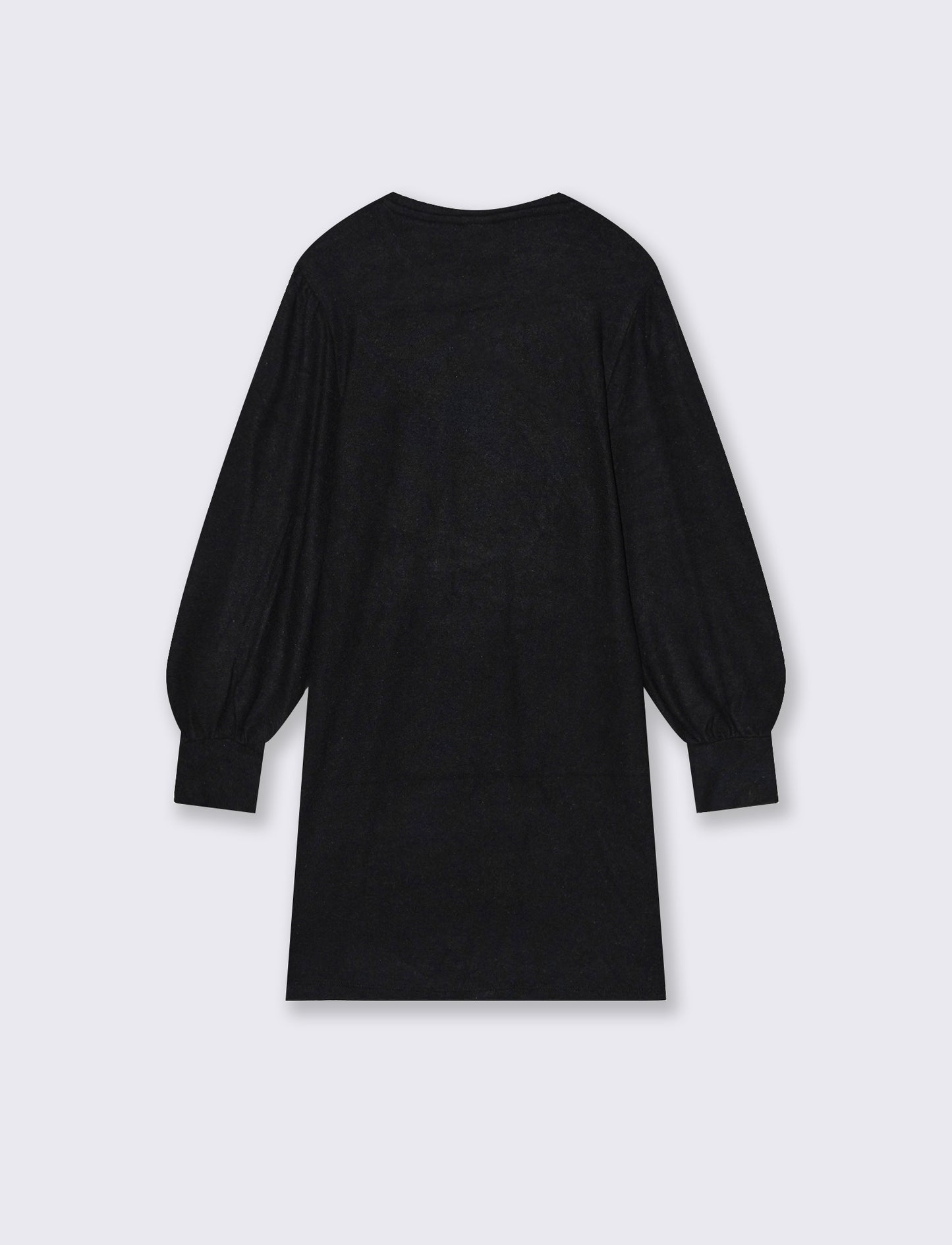 Abito in maglieria con paillettes - Nero