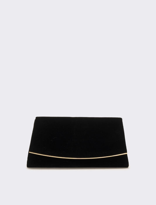 Borsa donna pochette party - Nero-oro