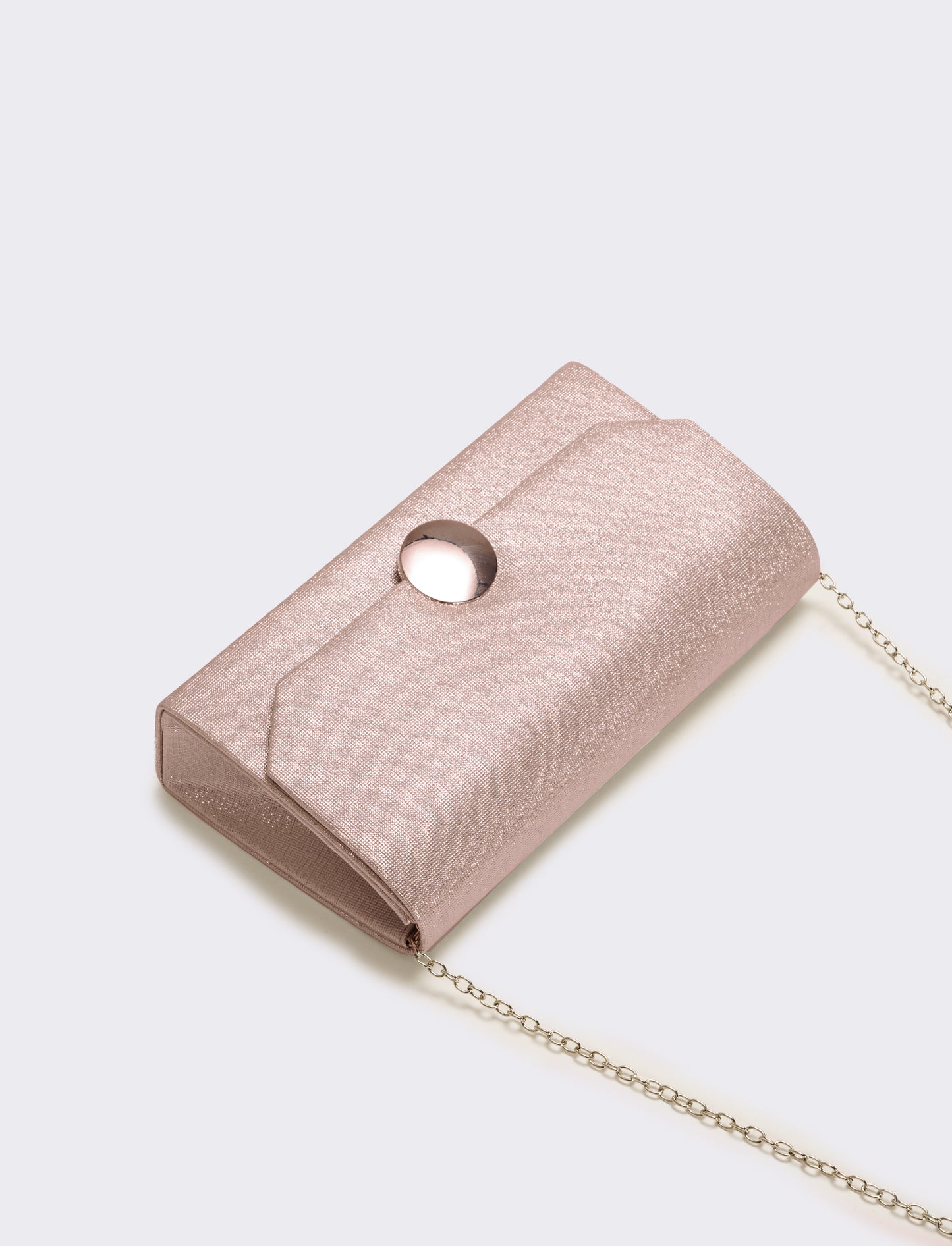 Pochette donna glitter con tracolla - Rosa