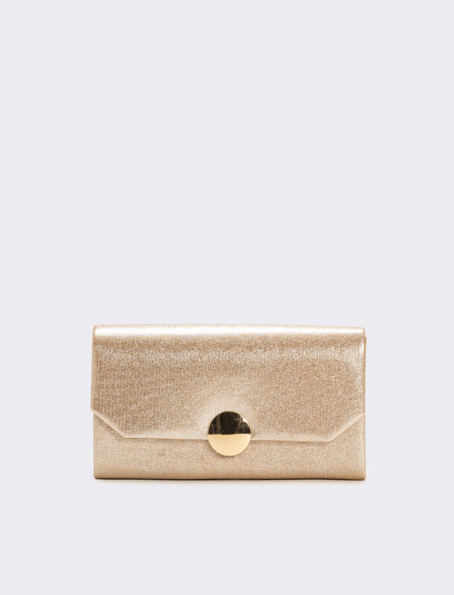 Pochette donna glitter con tracolla - Oro