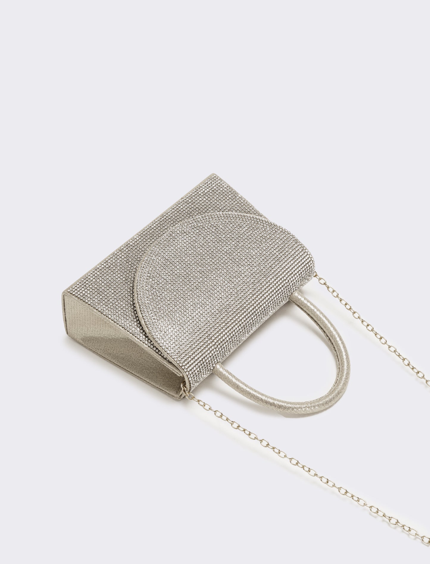 Borsa party donna con strass - Argento
