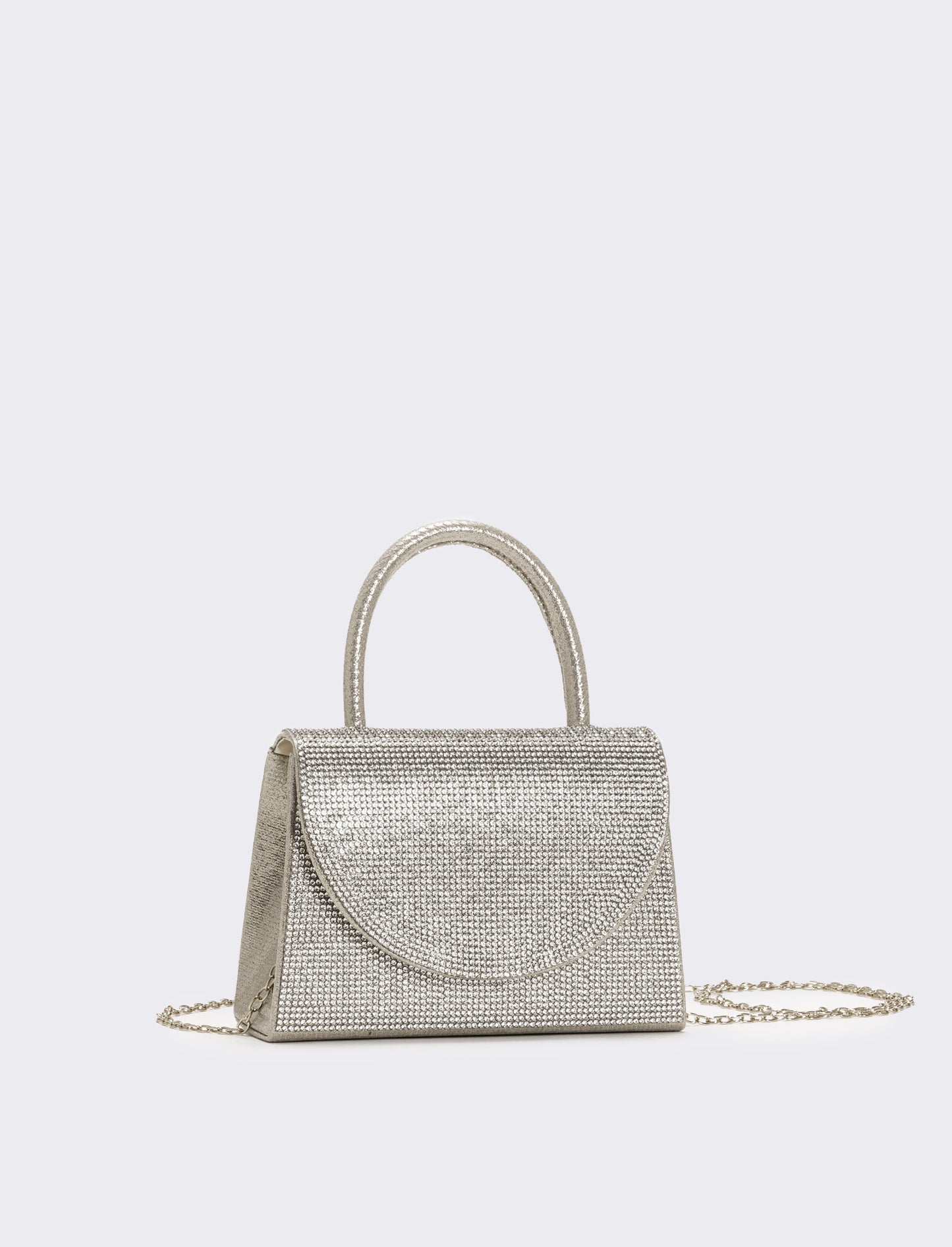 Borsa party donna con strass - Argento