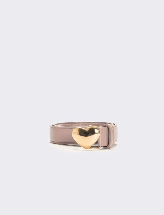 Cintura bambina fibbia cuore - Rosa