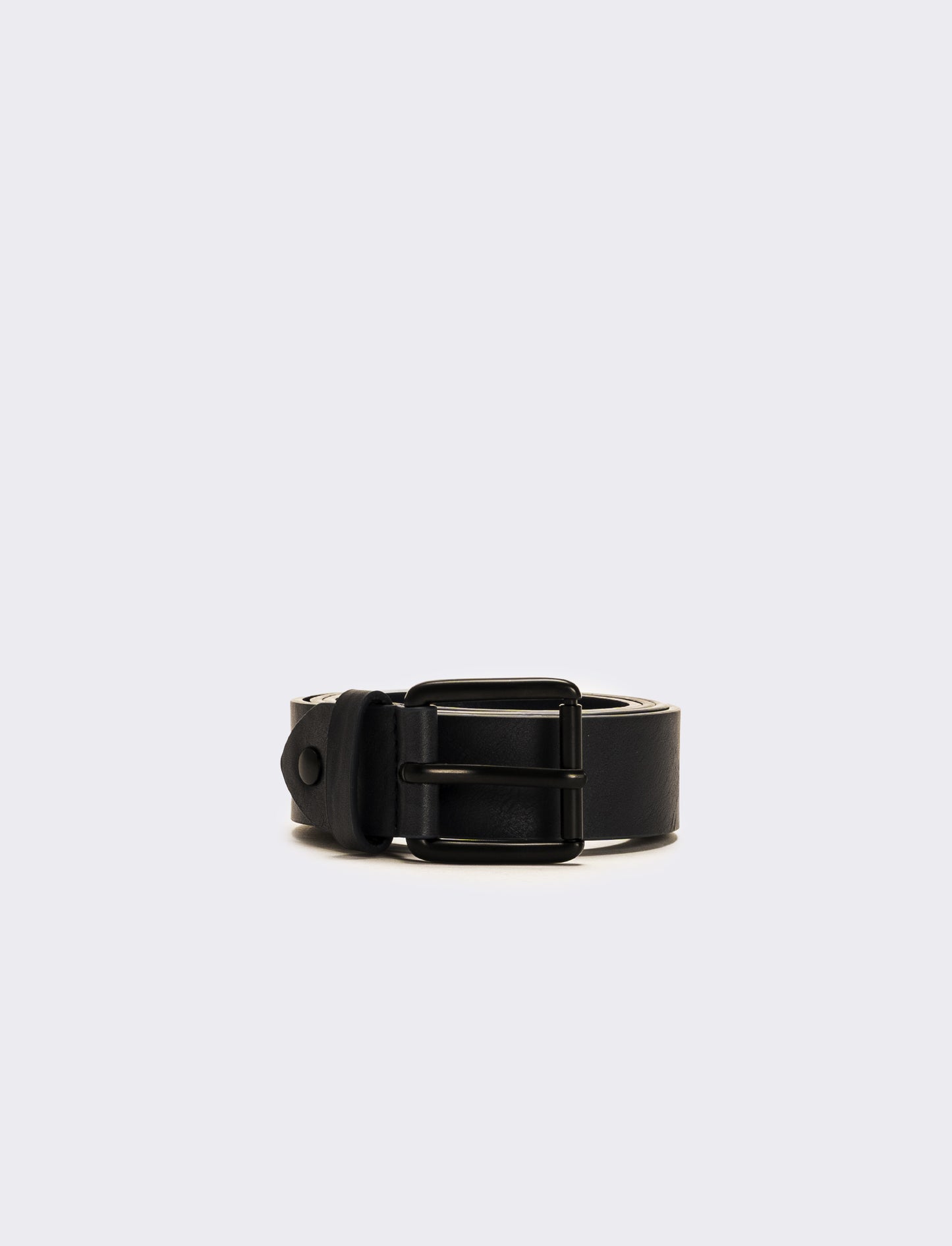 Cintura uomo liscia basic - Nero