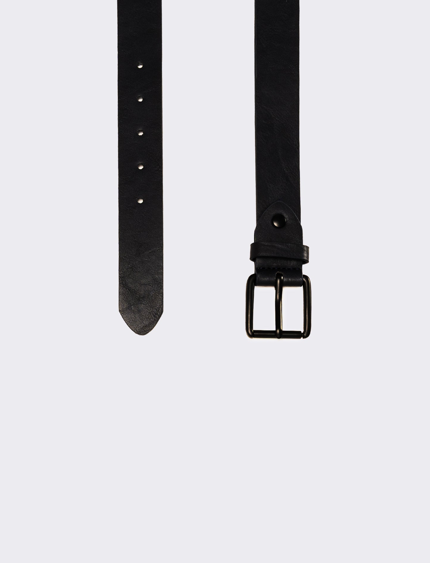 Cintura uomo liscia basic - Nero