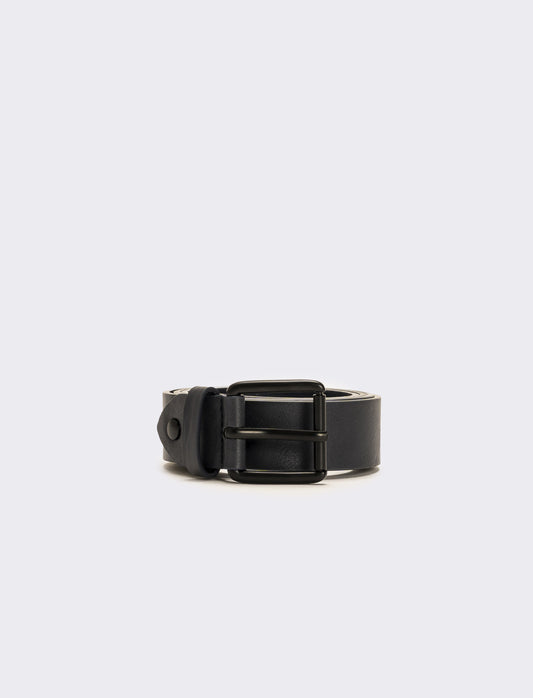 Cintura uomo liscia basic - Blu