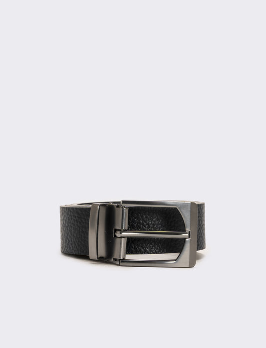 Cintura uomo con attacco rapido 3,5 cm - Nero