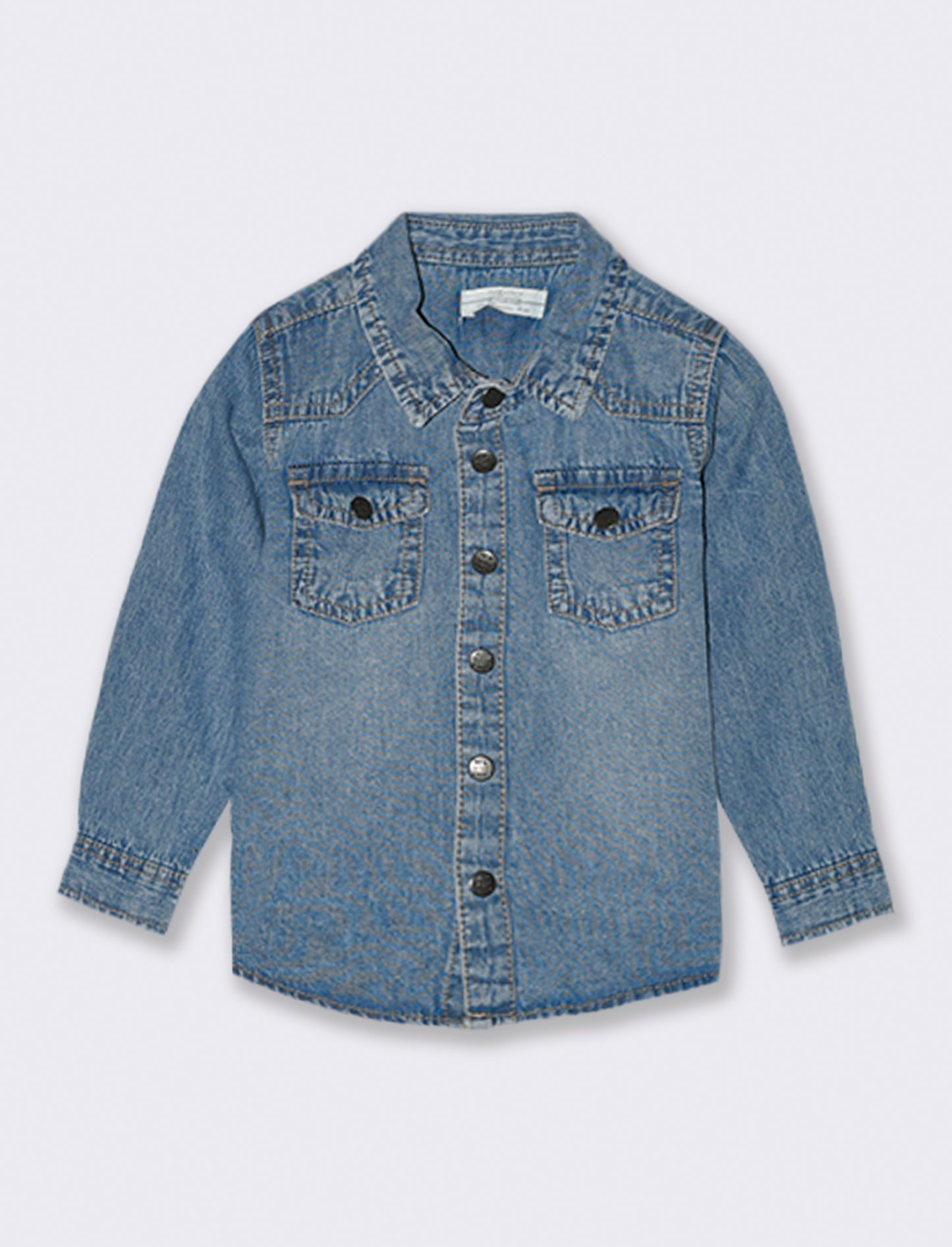 Camicia in denim con rotture - Denim