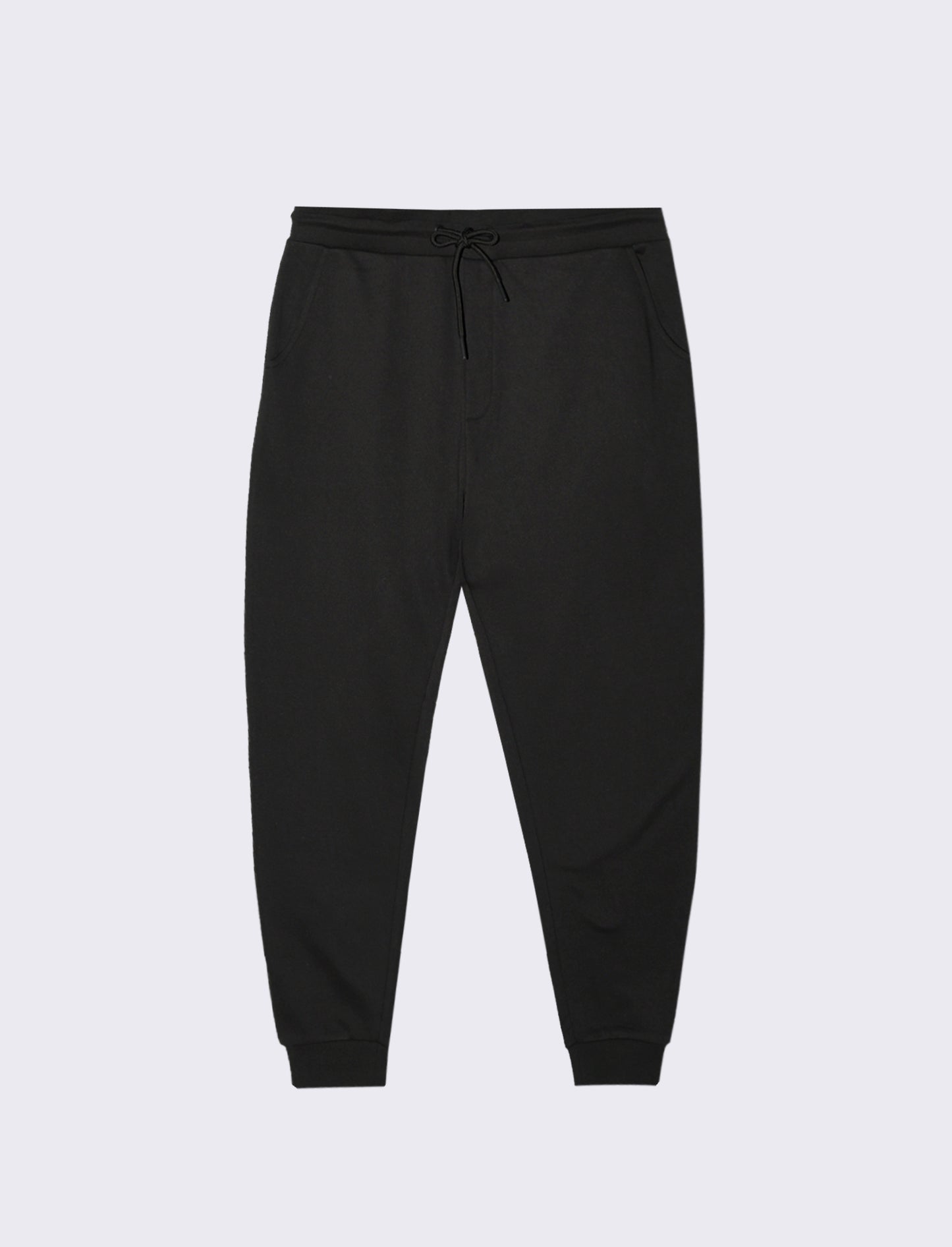 PANTALONI JOGGER BASIC IN FELPA - Nero