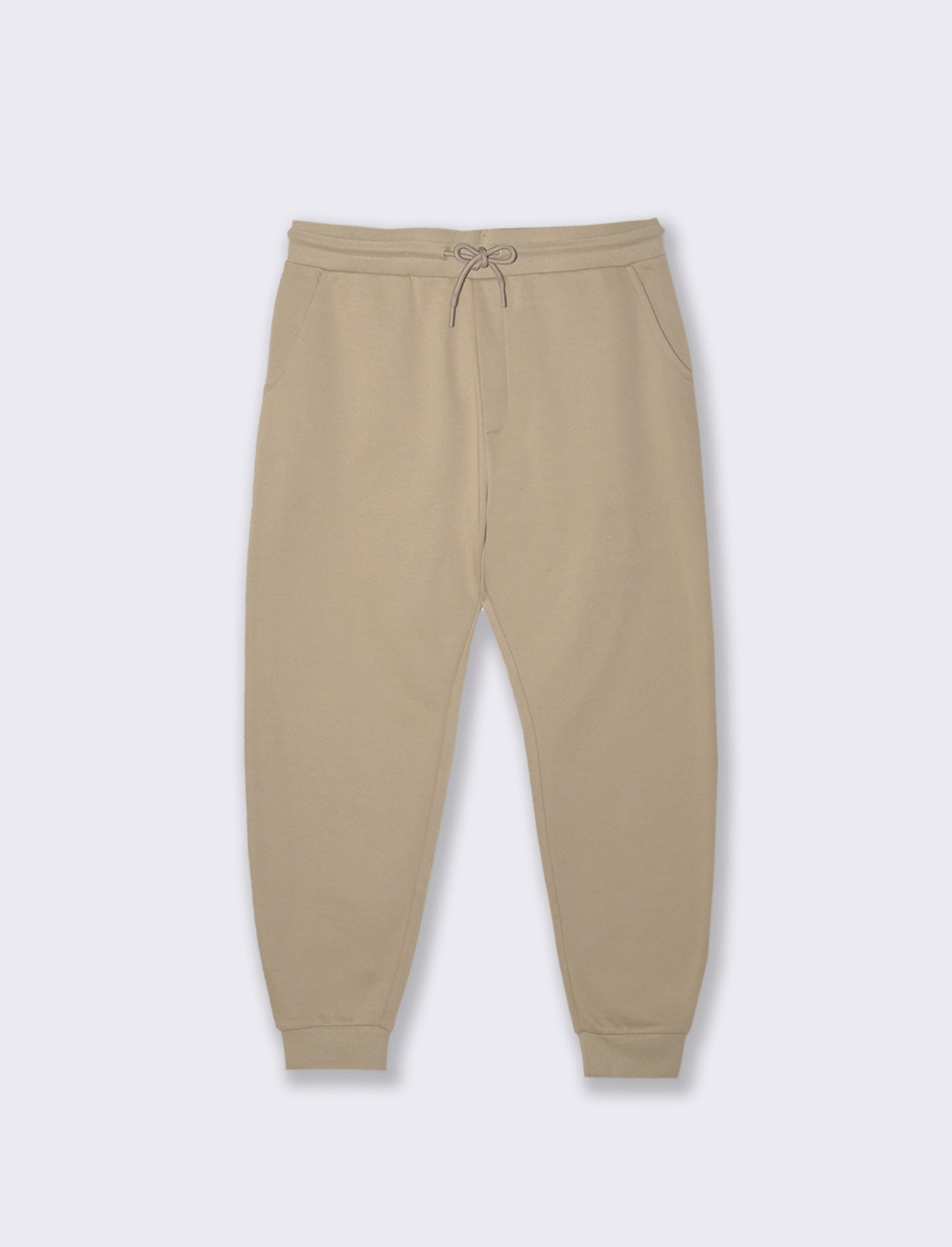 PANTALONI JOGGER BASIC IN FELPA - Beige