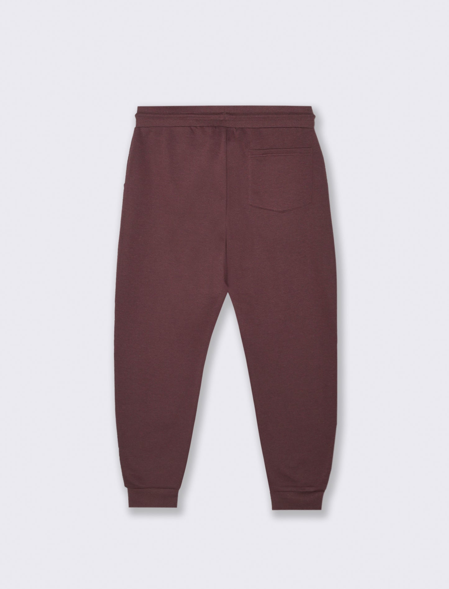 PANTALONI JOGGER BASIC IN FELPA - Bordeaux