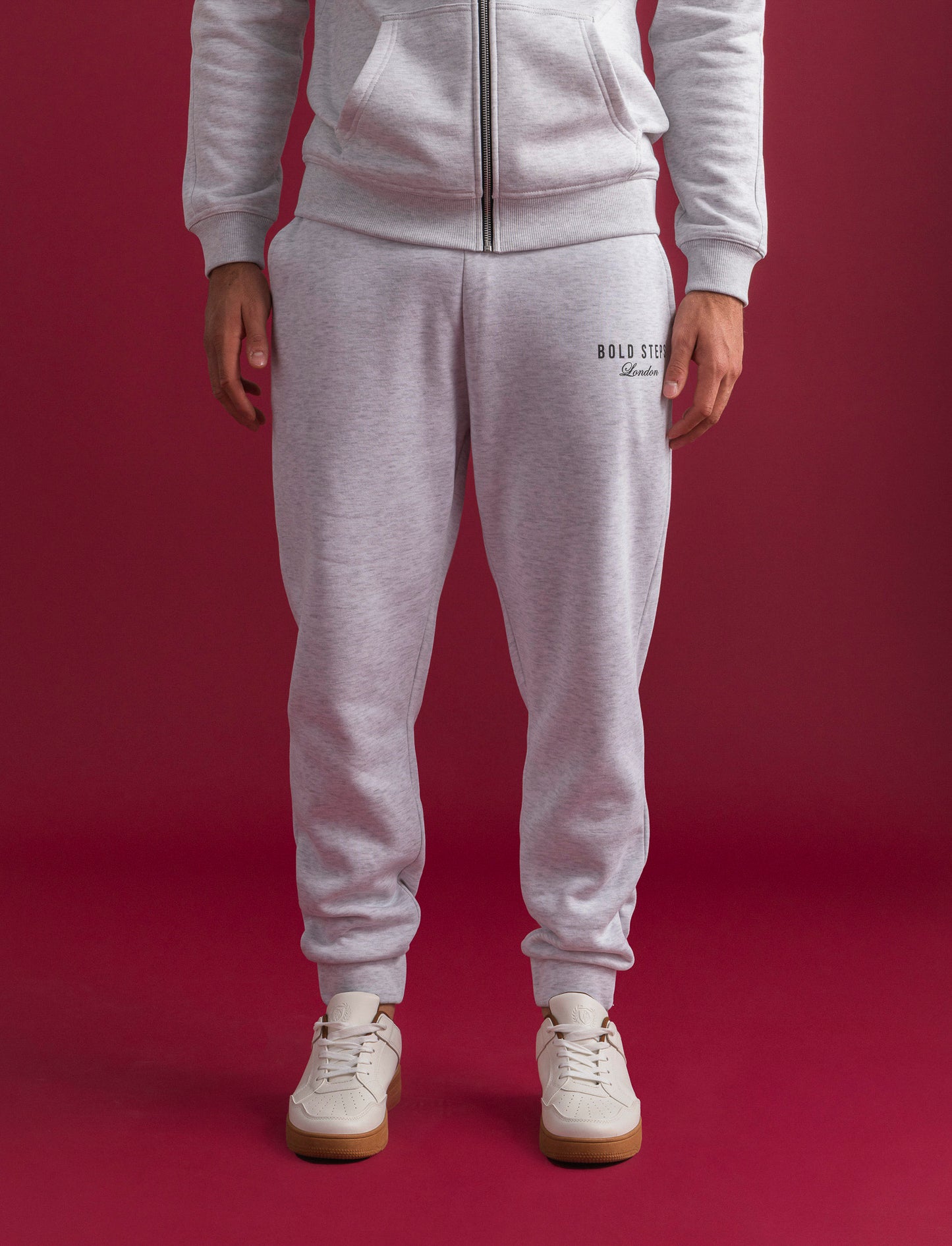PANTALONI JOGGER IN FELPA BAGGY FIT - Grigio mel.